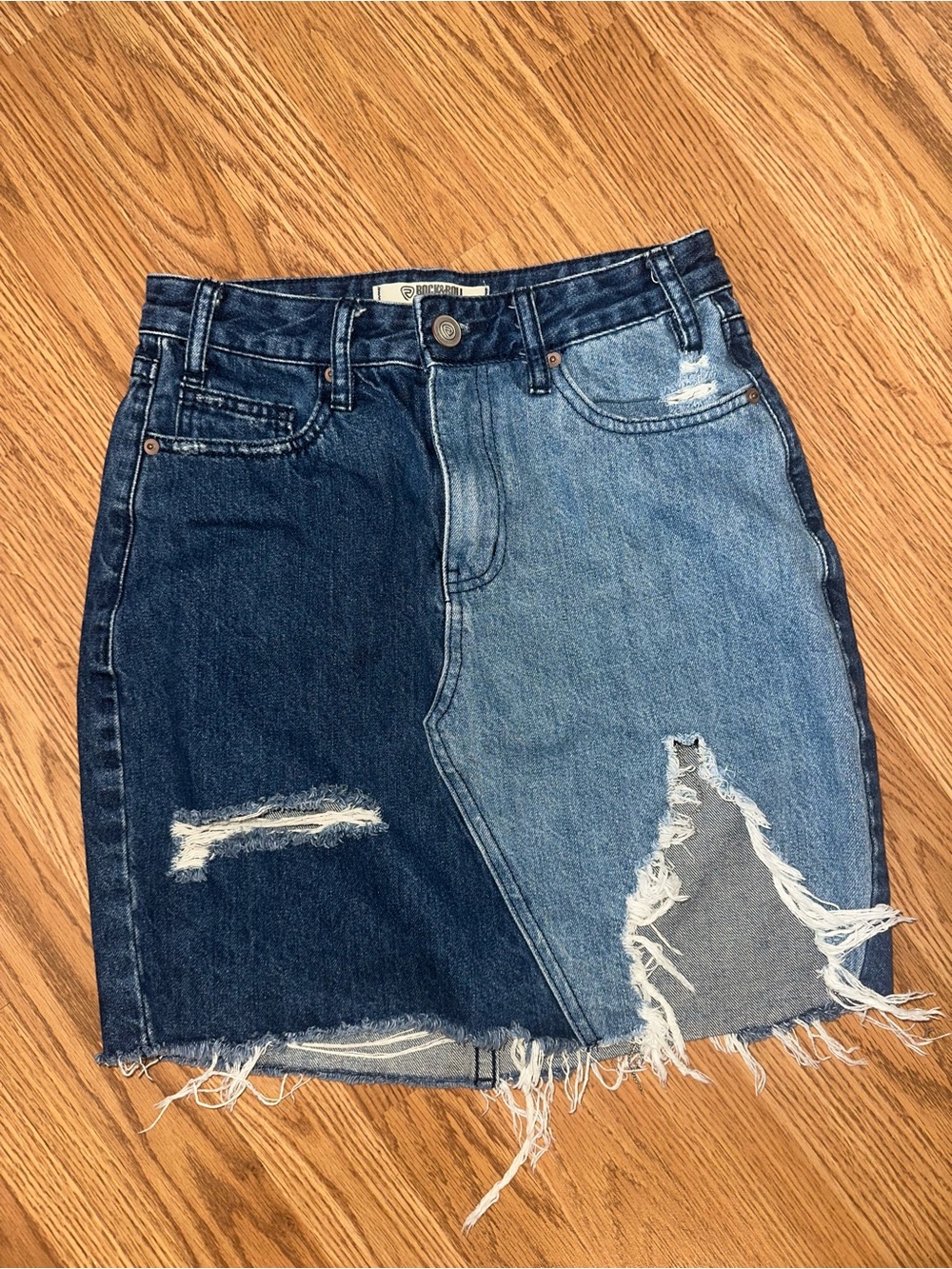 Rock & Roll Denim Skirt